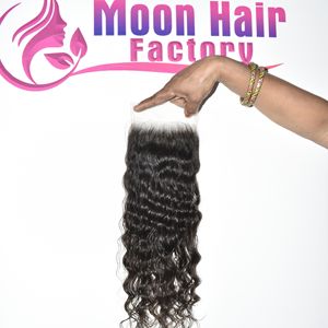 Commandez en ligne maintenant : Cheveux indiens ondulés HD Closure, texture temple, cuticule saine, prix de gros compétitif pour l'exportation. - Product Image 6