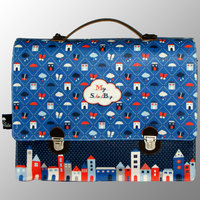 Mochila escolar de lona impresa digitalmente, mochilas universitarias ecológicas, asas de hombro de nailon con mango corto de cuero PU, logotipo personalizado añadido