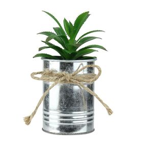 Galvanized steel planter bucket for holding <b>herbs</b> flowers or greenery in a country rustic home <b>garden</b> setting - Product Image 2