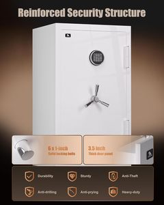 Caja Fuerte para el Hogar TIGERKING de 8.78 Pies Cúbicos, Resistente al Fuego y al Agua, con Cerradura Digital, Gabinete de Acero para Joyas con Cajón y Estantes - Product Image 3