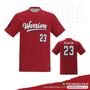 Jersey de Béisbol con Cuello Redondo, Diseño Personalizado, Uniforme de Equipo, Absorbe la Humedad, Anti-UV, Transpirable, Secado Rápido, Antibacteriano, Deportivo - Product Image 5