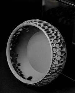 Bol décoratif en bois design noir plateau de pièce maîtresse moderne fabriqué à la main Accent de table élégant pour la maison salon ou bureau - Product Image 3