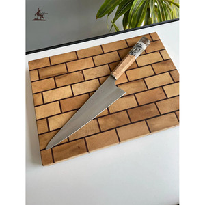 Elegante cuchillo de chef Honesuki de estilo japonés hecho a mano de acero inoxidable con hermoso Mango, perfecto como regalo de cocina - Product Image 1