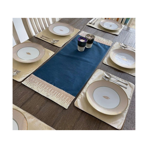 Set de 2 napperons de table classiques en tissu imprimé à la main, 14x18, pigments naturels non décolorants, 250 g/m², structure conçue pour les acheteurs mondiaux - Product Image 4