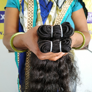 Extensions de cheveux humains vierges birmans, cuticules alignées, sans perte, 8-36 pouces, raides crépus, noirs, en lots - Product Image 2