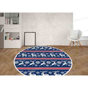 Tapis imprimé à motifs de Noël, tapis moderne pour cadeau de Noël pour la maison, avec poils doux - Product Image 5