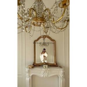 Miroir sur pied en laiton plaqué or de qualité supérieure, décoration pour la maison, les hôtels et les stations balnéaires, collection unique et nouvelle, miroir suspendu au sol - Product Image 1