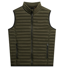 Gilets matelassés pour hommes, sans manches, légers, chauds pour l'hiver, décontractés, pour le travail en extérieur, mode, coupe-vent, matelassés, en coton - Product Image 1