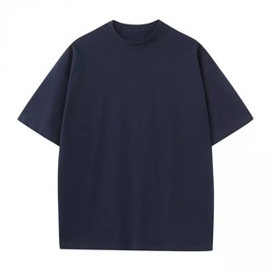Ensembles de t-shirts à épaules tombantes lourdes pour hommes de mode durable 100% coton Style formel imprimé soutient le vêtement de garçon - Product Image 5