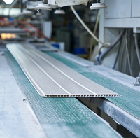Paneles de Techo de PVC de Fácil Instalación, Tablones de Techo Huecos para Exteriores, para Porche y Balcón
