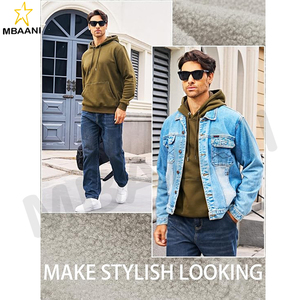 Sudaderas con Capucha para Hombre en Color Azul Celeste - Product Image 6