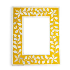 Zig Zag patterned Premium Handcrafted Mother of <b>Pearl</b> <b>Photo</b> <b>Frame</b> Unique Indian Heritage Craft - Product Image 3
