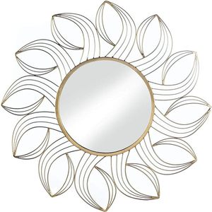 Miroir mural en métal de qualité supérieure Miroir fantaisie fait main de concepteur unique Meilleure vente de forme ronde Meilleur miroir suspendu - Product Image 4