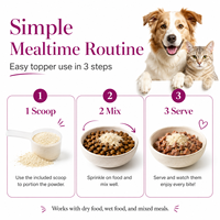 Poudre de Collagène pour Animaux de Compagnie : Soutien Articulaire, Cutané et Digestif, Probiotique, Complément Alimentaire Botanique pour Chiens et Chats
