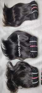 JERRY HAIRS Vente chaude Cheveux 100% vierges Remy Cheveux indiens de temple Double trame mécanique 100g Paquets Ondulation lâche et volumineuse Naturelle - Product Image 3