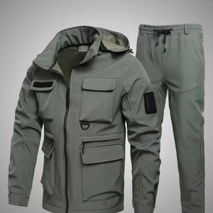 Trending Windbreaker Softshell Jacket Hombres Casual Elegante Chaquetas con capucha Chaquetas de lluvia impermeables de alta calidad - Product Image 6