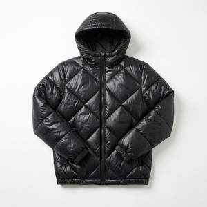 Chaqueta Acolchada Extra Grande Brillante para Hombre, Chaqueta de Invierno con Capucha y Múltiples Bolsillos, Cortavientos, Estilo Urbano, OEM/ODM - Product Image 2