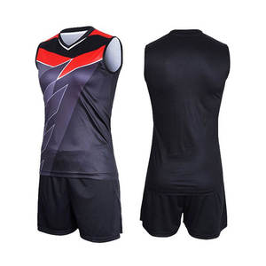Customizable Breathable Spandex/Polyester Volleyball Uniform <b>Set</b> Sublimation Printing <b>Waterproof</b> Eco-Friendly Features - Product Image 1