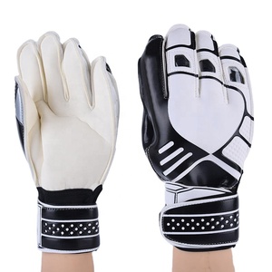 Fábrica al por mayor mejores guantes de fútbol de protección de dedos para adultos y jóvenes materiales de látex de alta calidad cuero para porteros - Product Image 1