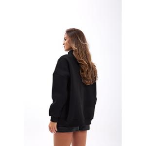Sudadera Extra Grande 7523 en Tejido de Punto Negro con Función Antipilling - Product Image 3