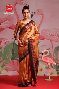 Sari en soie Kozi imprimé de fleurs élégant Saree en tissu brillant doux Saree de créateur léger pour les femmes Saree de fête décontracté à vêtements ethniques - Product Image 4