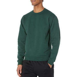 Sudadera de mezcla de lana básica transpirable suave de ajuste holgado para hombre Sudadera de algodón 100% para hombre Fabricante de peso pesado en blanco - Product Image 1