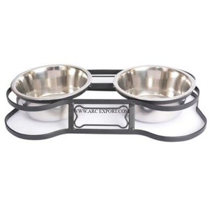 Juego de 2 Tazones Metálicos para Perros, Calidad Premium, Forma Redonda, Decorativos para Jardín, Únicos para Agua y Comida - Product Image 5