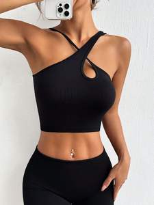 Sujetador deportivo de tela transpirable suave para correr Yoga Pilates - Product Image 2