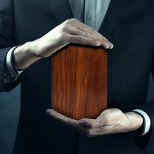 Wooden Urn <b>Box</b> for Human Ashes, Cremation Funeral Urns <b>Box</b>, Decorative <b>Pet</b> <b>Memorial</b> Cats Infant Adult Urn, Keepsake - Product Image 5
