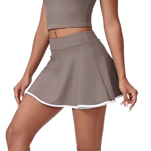 Falda de Tenis de Secado Rápido para Mujer, Spandex/Poliéster, Shorts Antideslizantes con Bolsillos, Transpirable, Corte en A, Plisada, Atlética, para Correr, OEM - Product Image 6