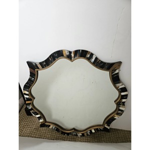 Elegante diseño moderno hecho a mano teselado cuerno Quatrefoil espejo de pared pieza de declaración para la decoración del hogar o la boda al mejor precio - Product Image 2