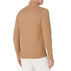 Suéter de gran tamaño para hombre de invierno antibolitas de algodón 100% con cuello redondo en relieve hecho en Pakistán con logotipo frontal - Product Image 3