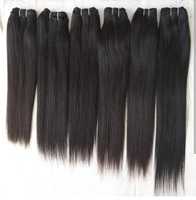 Mèches de cheveux indiens Remy bruts, tissage double machine, cheveux raides, doux et propres, 100% sains