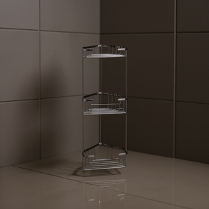 Support de Savon d'Angle à Trois Niveaux en Acier Inoxydable pour Douche, Produit d'Accessoires de Bain et de Toilettes - Product Image 3