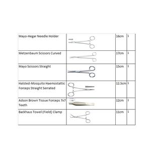Kit de Instrumentos Quirúrgicos para Animales Grandes - Acero Inoxidable Manual con Certificación CE - Product Image 6