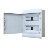 Caja de Metal Blanca para PC y ABS con Capacidad para 24-36-45 Módulos, Caja de Plástico para Inyección, Gabinetes para Instrumentos Electrónicos, IP40, Montaje Empotrado