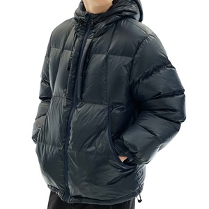 Veste en duvet pour homme de haute qualité sur mesure, chaude, imperméable, surdimensionnée, épaisse, à capuche, manteau d'hiver pour femme, douce et légère - Product Image 1