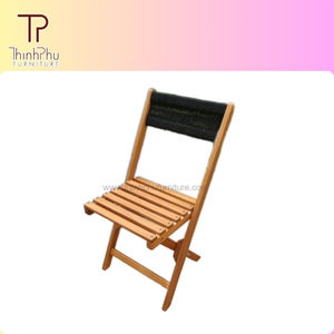 Ensemble de bistrot d'extérieur en bois d'acacia moderne et contemporain de haute qualité de Thinh Phu, mobilier d'extérieur_ ODM - Product Image 3