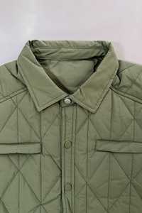 Custom Designed Windproof Canvas Puffer <b>Jacket</b> <b>Men's</b> Winter Breathable Quick Dry Lightweight <b>Warm</b> Stand Collar - Product Image 2