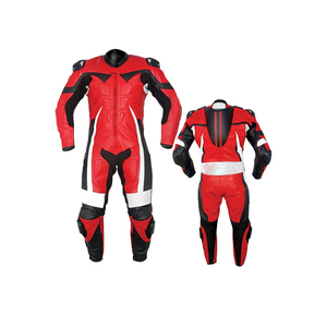 Chaqueta de moto de cuero genuino, trajes de carreras transpirables de secado rápido de alta calidad, ropa protectora a prueba de viento, trajes de moto - Product Image 4