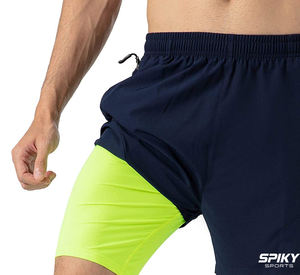 Pantalones cortos de entrenamiento físico para hombre con múltiples bolsillos, ropa activa ligera para correr en el gimnasio de secado rápido - Product Image 5