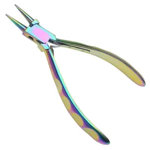Good product with high performance best quality Ergonomic Pliers Series Chain Nose with rainbow Jewelry Plier Long Jaws grip