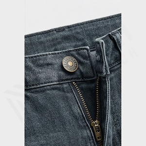 Pantalones Vaqueros de Mezclilla Ajustados para Hombre, Primavera-Otoño, Modernos, Transpirables, Estilo Casual, Combinables con Todo, Duraderos, Personalizados - Product Image 4