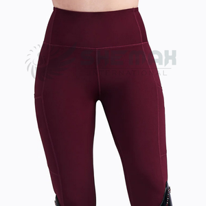 Jodhpurs d'équitation confortables pour femmes avec des genouillères renforcées en tissu extensible, un ajustement sûr et un matériau respirant pour un usage quotidien - Product Image 4