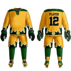 Conjuntos de Camisetas de Hockey Profesionales Personalizadas de Alta Calidad al por Mayor, 100% Poliéster, Malla Transpirable, Impresión Digital, Unisex - Product Image 4