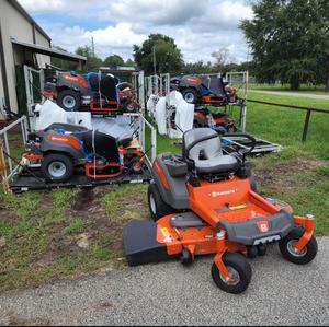 Tracteur de pelouse à virage zéro commercial tondeuse autoportante à usage intensif réglage de la puissance du gaz de pont en tissu herbe à essence sans fil industrielle. - Product Image 2