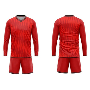 Venta al por mayor de alta calidad de fútbol Jersey personalizado de manga larga Jersey de poliéster de fútbol con nombre del equipo de estilo superior de Pakistán - Product Image 6