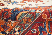 Tapis rectangulaire en laine et coton noué à la main à motif floral de haute qualité, best-seller, taille et couleur personnalisables, lavable, Serapi