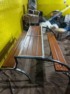 ม้านั่งในสวนกลางแจ้งแบบพกพาหรูหราม้านั่งเหล็กยาวม้านั่งสวนอลูมิเนียมหล่อที่นั่งตกแต่งลานพักผ่อนสำหรับห้องนอนใช้ในโรงเรียน - Product Image 2