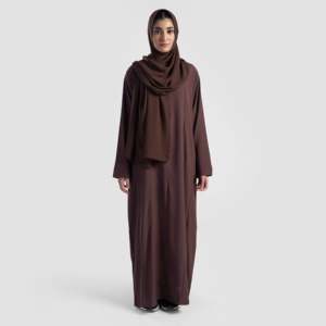 Abaya rose moderne Eira avec un élément de mode simple - Product Image 1